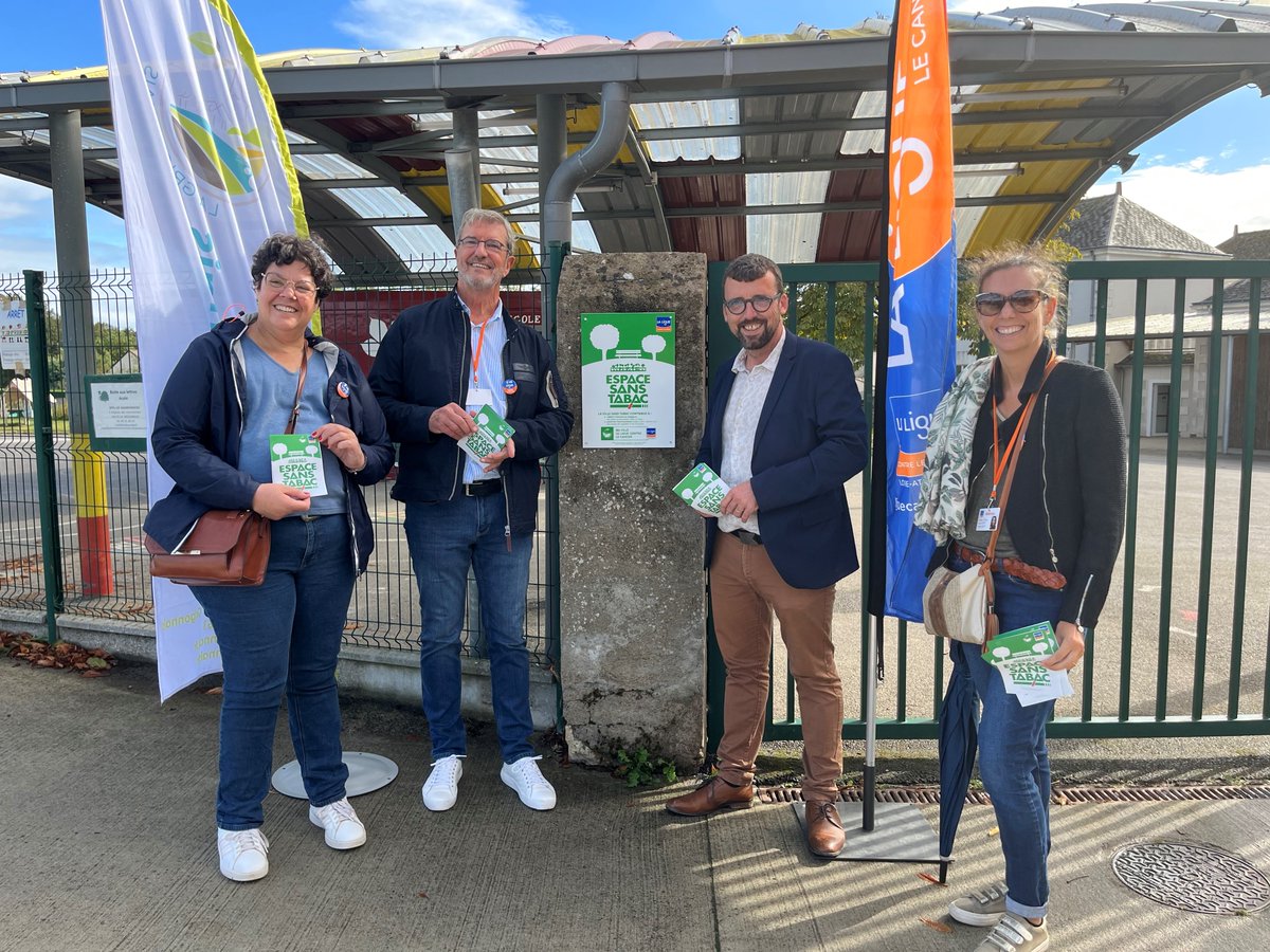 Ligue Cancer 44 (@ligue_cancer44) on Twitter photo Nous venons d'inaugurer 3 #EspacesSansTabac à La Grigonnais à l'initiative du conseil municipal d’enfants
Les écoles Les Marronniers et Saint-Michel et l’aire de jeux située devant la mairie deviennent des Espaces sans tabac #tabagisme #santépublique <a href="/GwenaelCrahes/">Gwenael Crahes</a> Nous venons d'inaugurer 3 #EspacesSansTabac à La Grigonnais à l'initiative du conseil municipal d’enfants
Les écoles Les Marronniers et Saint-Michel et l’aire de jeux située devant la mairie deviennent des Espaces sans tabac #tabagisme #santépublique <a href="/GwenaelCrahes/">Gwenael Crahes</a>