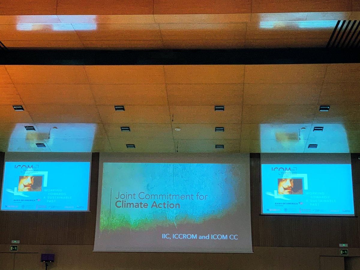 #ClimateAction at the #ICOMCC conference. How #CulturalHeritage will respond to this challenges? How are we envisioning the future? 

💪🏼Proud to be part of the change, with current and future projects! Especially for the little one who’s growing inside me ✨💜💚