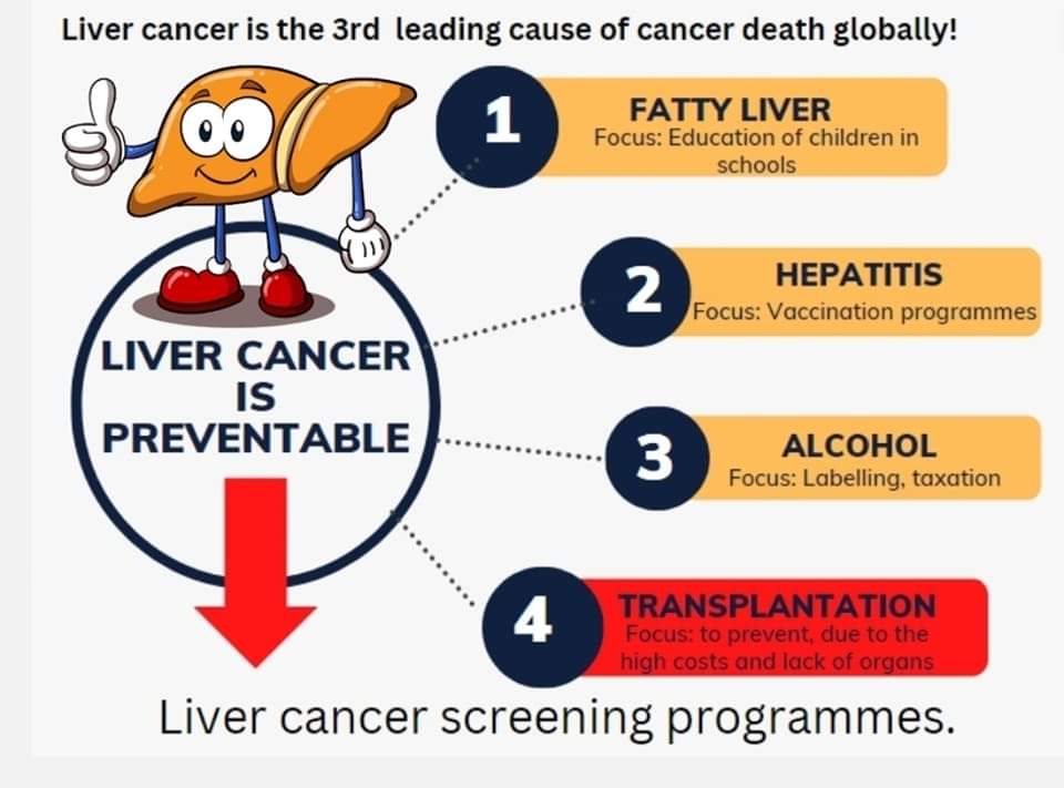 Do we need mayor interventions at #livercancer?
➡️Prioritising screening among high-risk groups #Hepatitis
#MASH #Alcohol...
➡️Equalities, tretmant, prevention
➡️Vaccination, #Lifestyle
➡️Liver Cancer costs 4 billion Euros each year in Europe #LiverCancerAwarenessMonth #SLDSummit