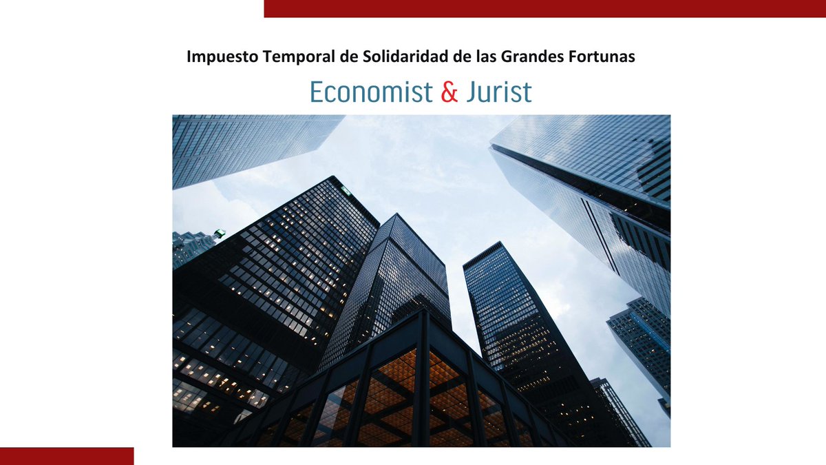 📌 Reportaje publicado en <a href="/EconomistJurist/">Economist & Jurist</a> sobre el Impuesto Temporal de Solidaridad de las #GrandesFortunas, en el que Javier Morera, socio del área #Fiscal de <a href="/broseta_es/">BROSETA</a> , reflexiona sobre esta figura tributaria y analiza temas como la recaudación. broseta.com/impuesto-tempo…