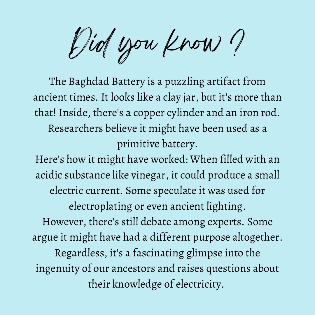 curatorforlife's tweet photo. #Curatorspick #thebaghdadbattery #battery #ancient #science #facts #history #art #museum #curator https://t.co/hISs1lXmfb