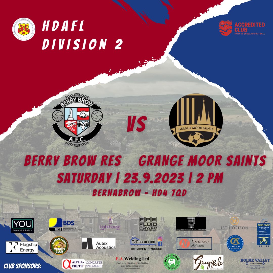 BerryBrowAFC's tweet photo. ⚽️Tomorrow’s Fixtures ⚽️ https://t.co/v0EAhJrVBu