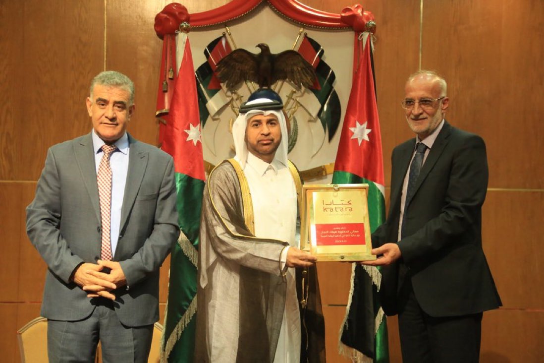 اتحاد الناشرين الأردنيين يكرم #كتارا 
ويحتفل بـ #جائزة_كتارا_للرواية_العربية