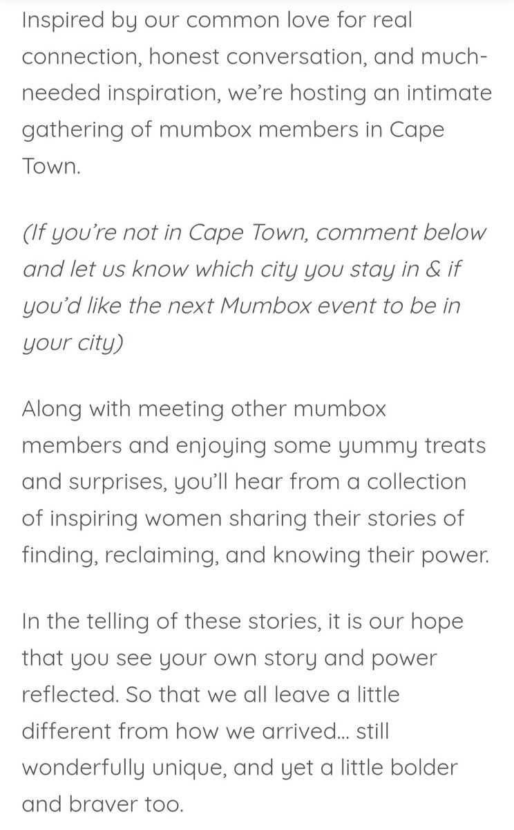 MboxMu's tweet photo. Tickets go on sale at 8am this Tuesday for our VERY 1ST MUMBOX EVENT 🌻 Keep a lookout for our email x
#mumbox #itsourtime #momnetwork  #zimbiniempowers https://t.co/y3nXKXXDYx