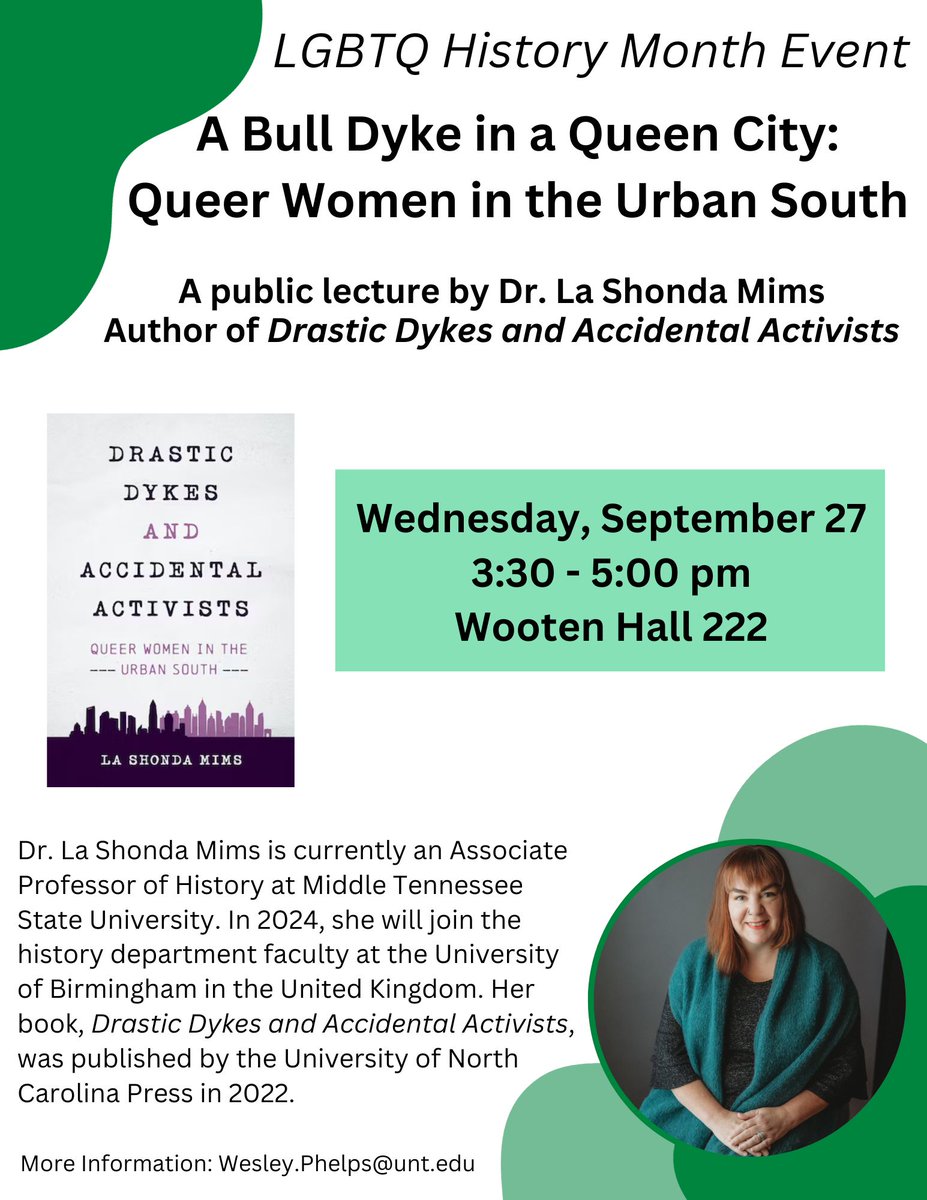 Dr. La Shonda Mims (@lashondamims) on Twitter photo Just in time to welcome #lgbtqhistorymonth. I'm headed to <a href="/UNTsocial/">University of North Texas</a>, with special thanks to <a href="/WesleyPhelps20/">Wesley Phelps</a> <a href="/UNC_Press/">UNC Press</a> Just in time to welcome #lgbtqhistorymonth. I'm headed to <a href="/UNTsocial/">University of North Texas</a>, with special thanks to <a href="/WesleyPhelps20/">Wesley Phelps</a> <a href="/UNC_Press/">UNC Press</a>