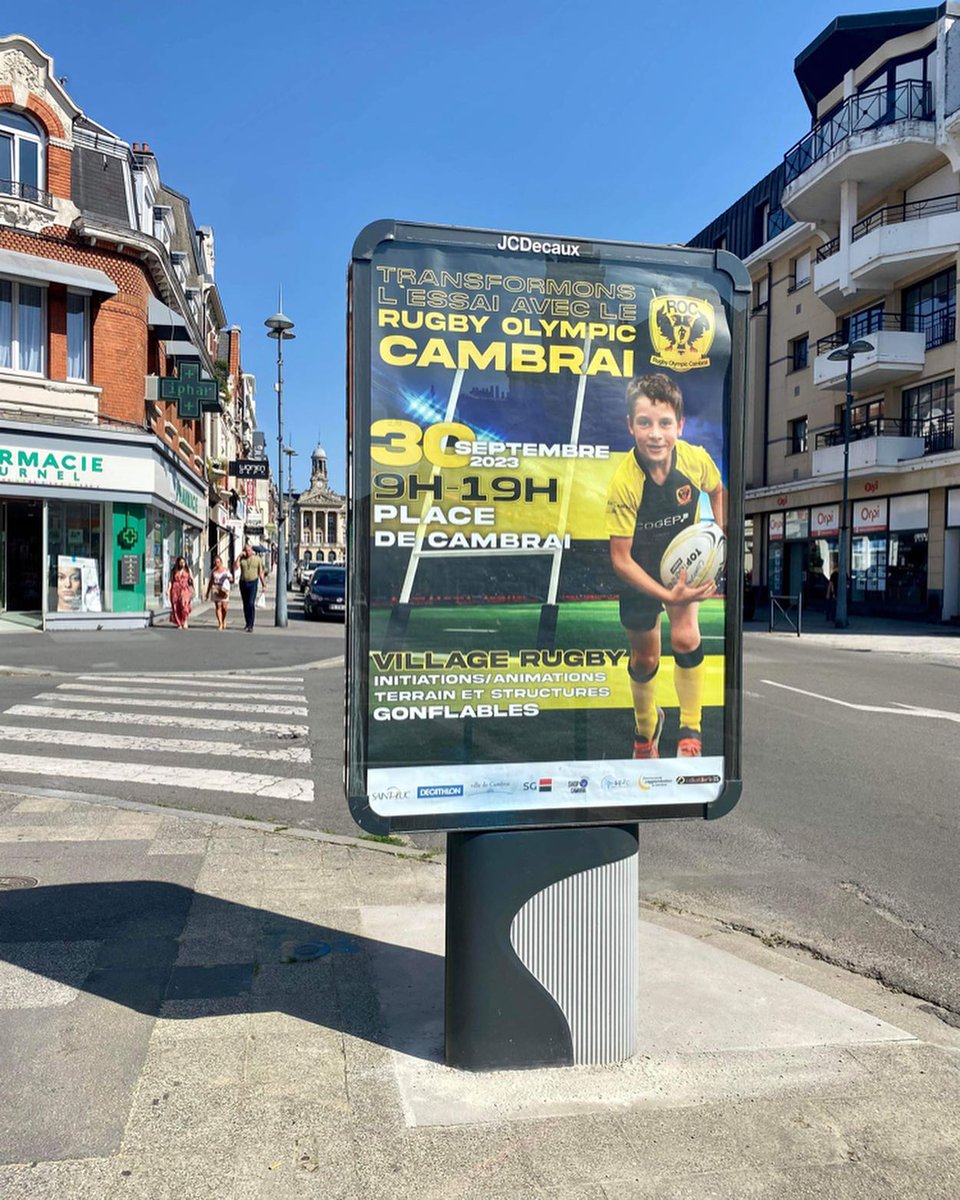 SaintLuccambrai's tweet image. Le ROC (Rugby Olympic Cambrai) et la ville de Cambrai fêtent la coupe du monde de rugby.🤩🤩 Nos étudiants sont aussi de la fête 🥳 Nous les félicitons  cette création graphique !! #BTScommunication