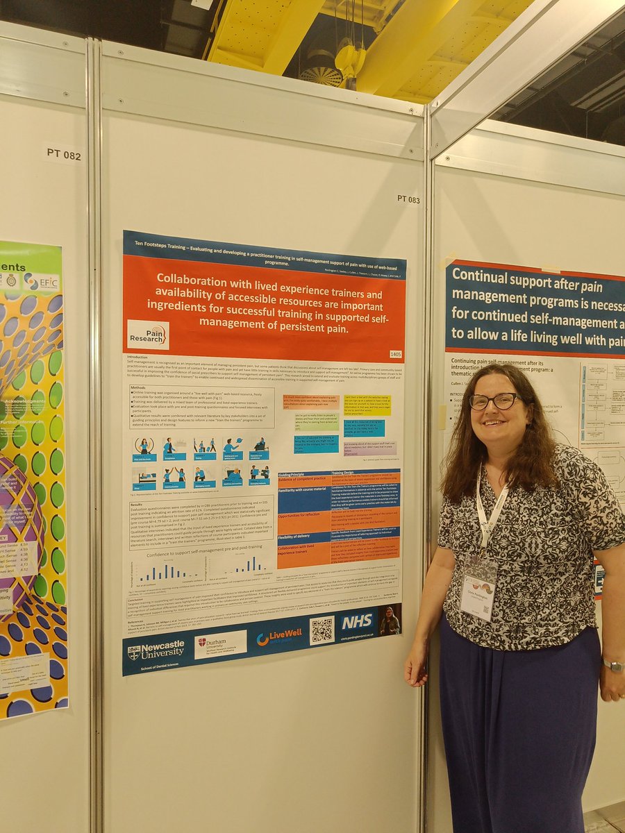 All ready with our posters for #EFIC2023 with @UniofNewcastle students Jess and @JacobJCullen @NewcastleSDS @NewcastlePsych @EFIC_org @painresearchncl