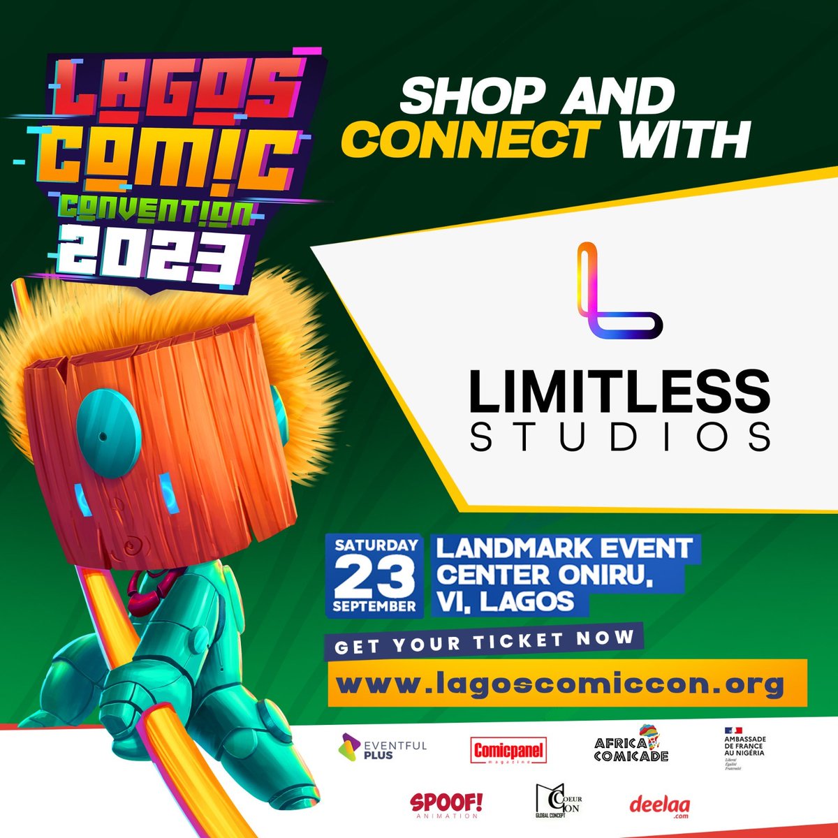 We have an exhibition booth at this year's Lagos Comic Con taking place this Saturday where we'll be showcasing OmoBerry content. 

If you're going, make sure you stop by and say Hi! 

#animation #3D #comiccon #lagos #kidscontent