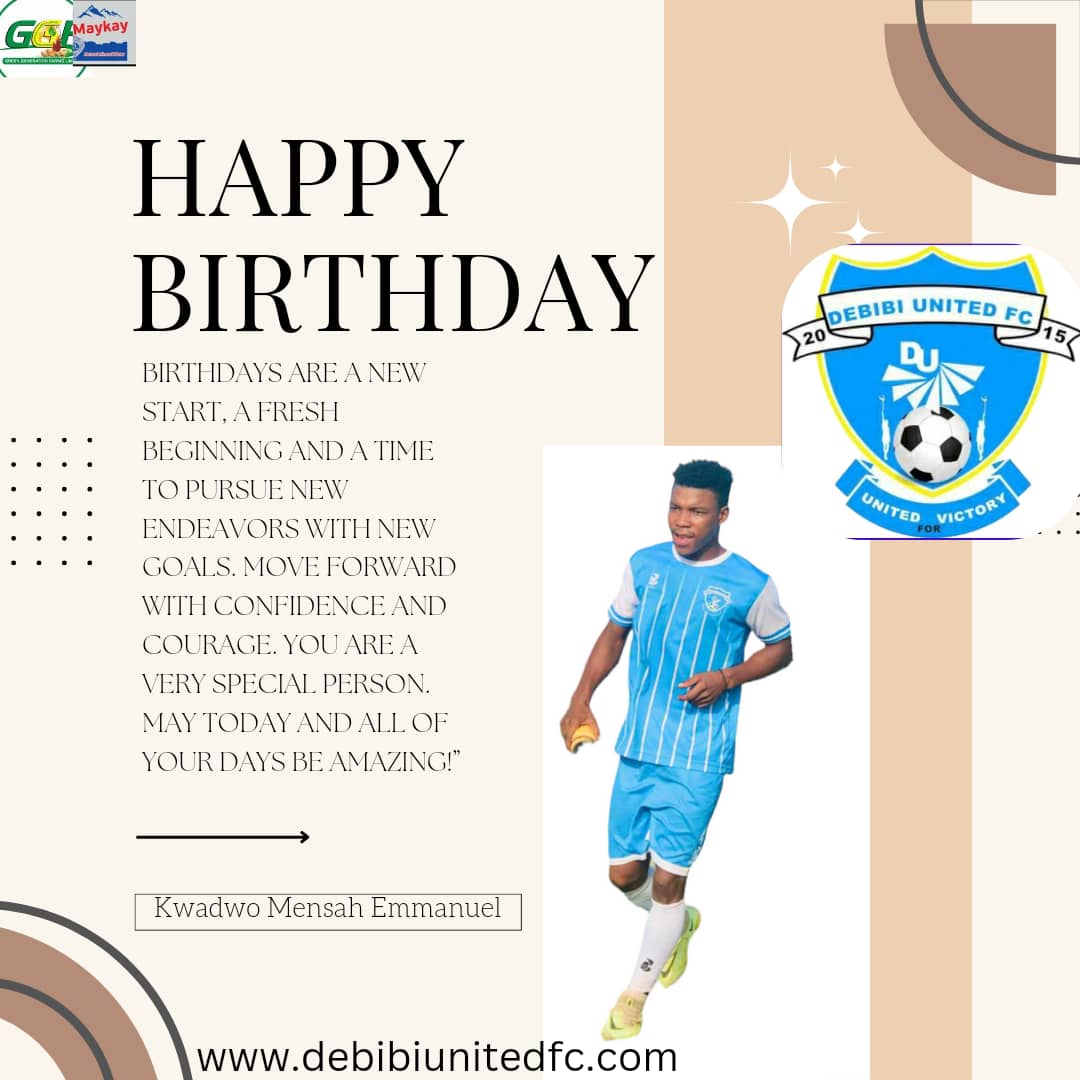 debibiunitedfc's tweet photo. A victor was born today..... Happy glorious birthday to you Emmanuel Kwadwo Mensah enjoy your day..๐๐๐ท๐พ๐ธ๐น
#DUFC #united4victory #we_focused #greengenerationfarms #maykaydrinkingwater https://t.co/bxzmxrPUmR