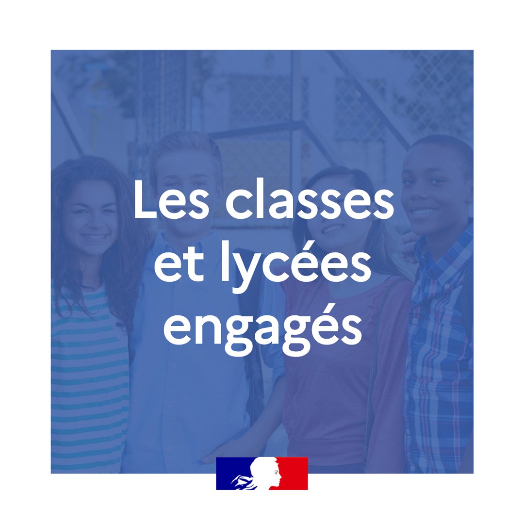 📍Le label Classes et lycées engagés permet aux élèves de faire l’expérience de la cohésion, de vivre les #ValeursDeLaRépublique et de découvrir des formes variées d’engagement. 

Consultez les ressources pour mettre en œuvre la classe engagée  ⤵
eduscol.education.fr/3912/classes-e… #EMC