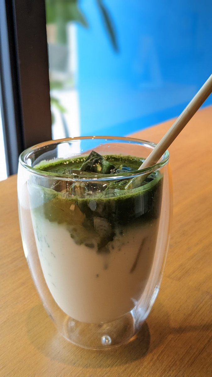 BonjourYamasan's tweet photo. Cha10
抹茶オレ
苦味と甘みが心地よい
#Cha10
#オーガニック抹茶カフェ https://t.co/3Go8JgDdHA