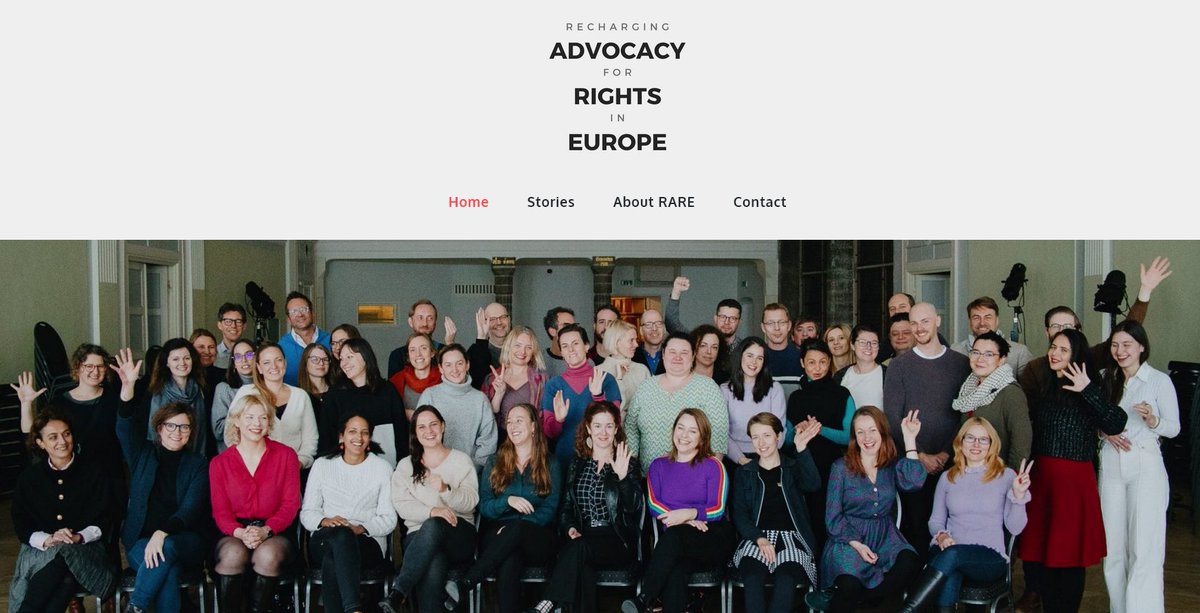 We want to live in a Europe that continues to protect and enforce #HumanRights at home 🇪🇺 and to get there @RechargeRARE now has a new website: rights4.eu featuring #OurRAREPeople with the upper half of my head and @K_Izdebski glancing sideways menacingly.