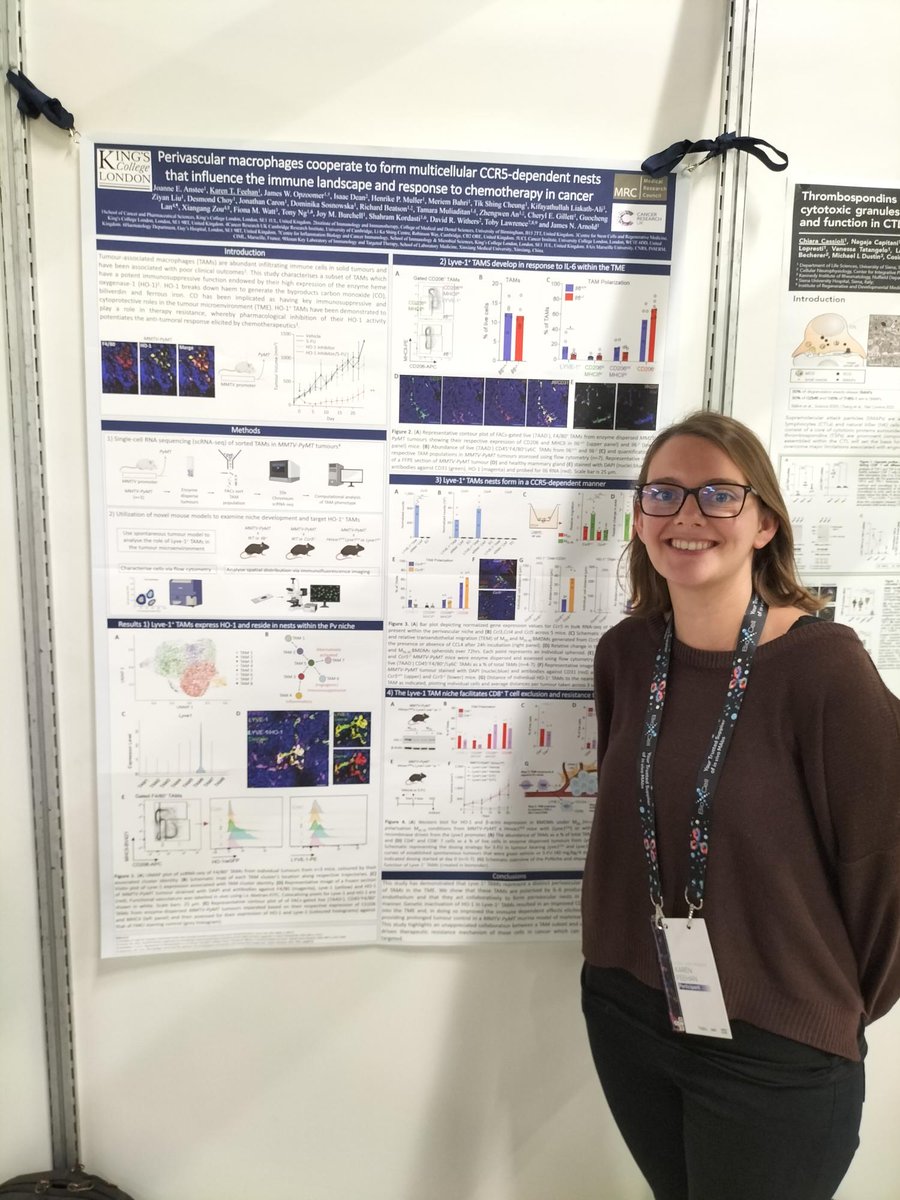 Interested in macrophages and their collaboration in the perivascular niche to modulate T-cell infiltration in cancer? Come and see our poster today at P491 #CICON23 @Karenfeehan93 @Joanne_Anstee read it here.. cell.com/developmental-…
