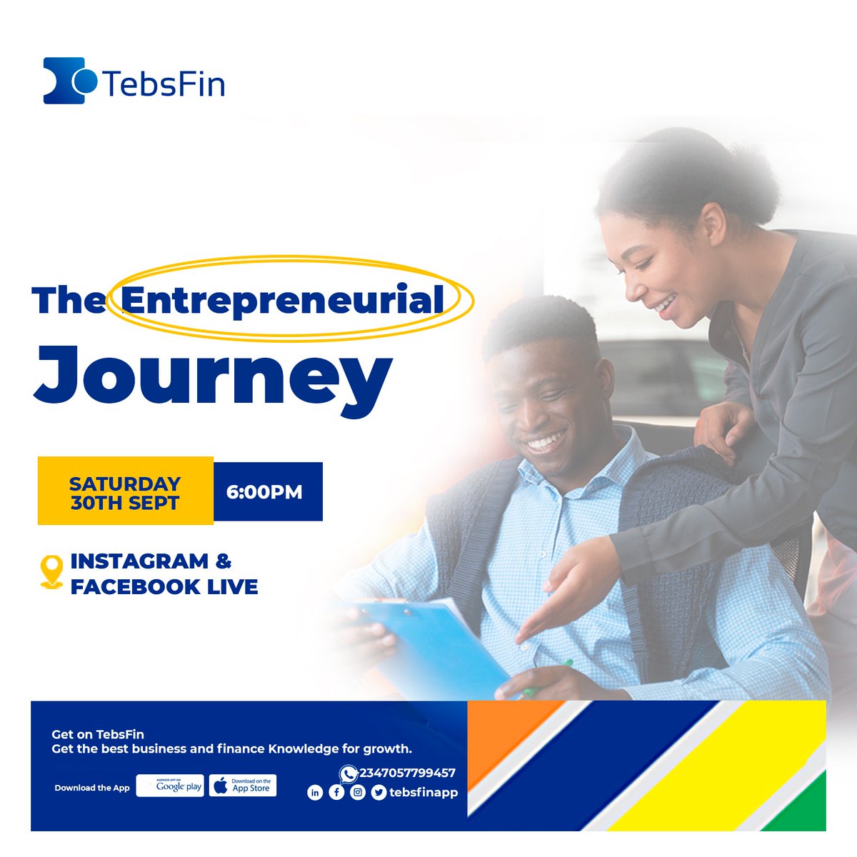 tebsfinapp's tweet photo. Come and learn all you need to be a successful entrepreneur during this virtual event organized by Tebsfinn for free.

Link to register below:
https://t.co/MeCadtJ3cQ

To be part of this event, head on to our IG page and hit the follow button
#entrepreneur#finedu#virtualevent https://t.co/lgIwXHcVez