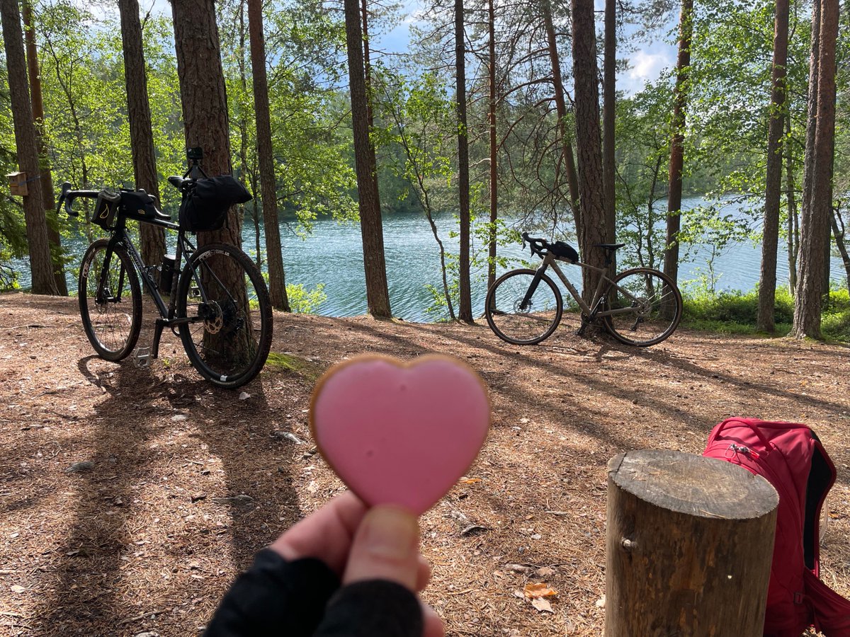 vehvis's tweet photo. @harg_dan @radonpena @ALiesmala @KirsiTuukka @jaakkosuomu Päivä  gravelia (ja välillä vähän juurakkoa,  hakkuuaukeata…) Räyskälän ympäristössä. https://t.co/fX5AyuDumo