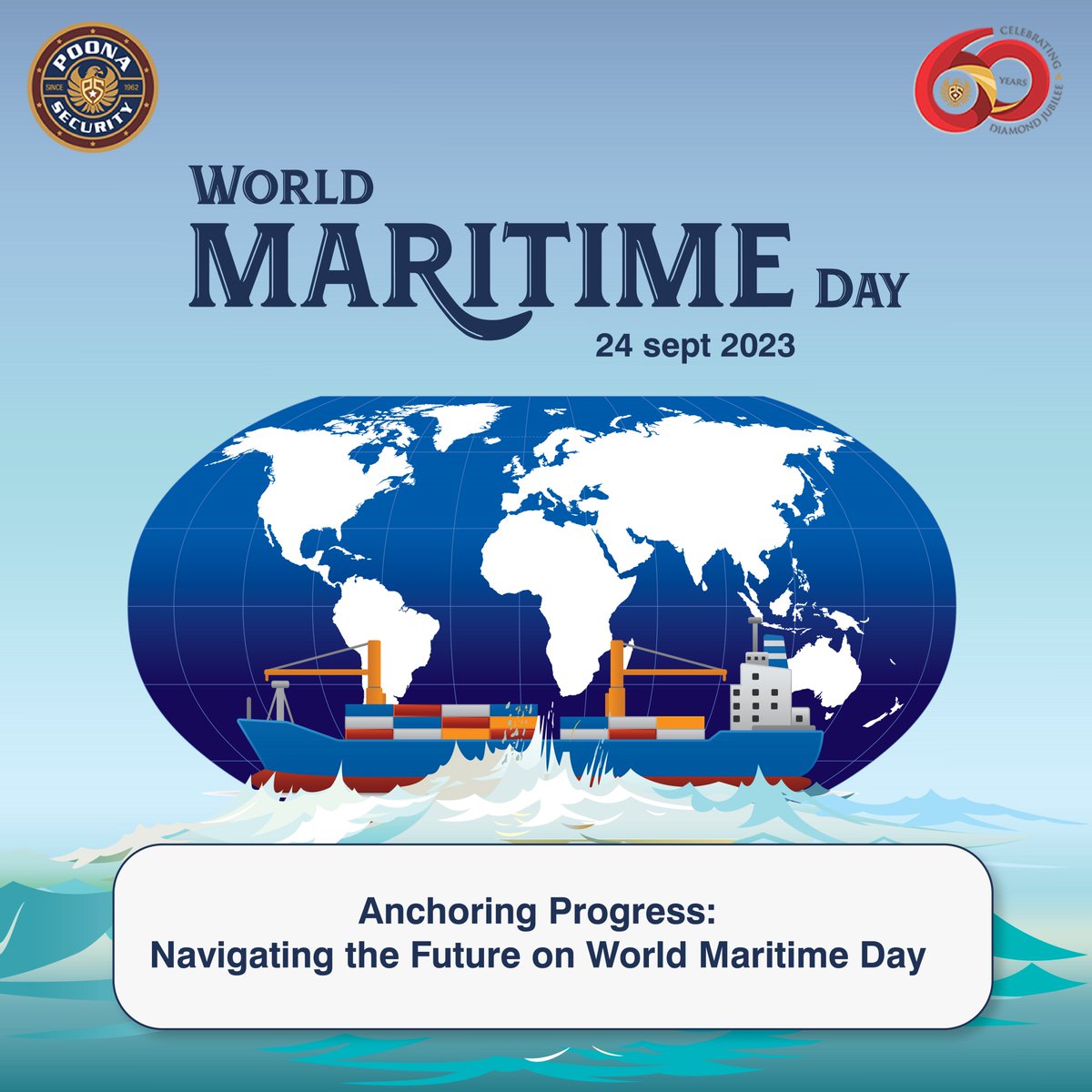 PoonaSecurity's tweet photo. Poona Security salutes the maritime industry on World Maritime Day!
.
.
.
.
.
. #maritimeday #maritimedays #maritimeday2023 #WorldMaritimeDay #worldmaritimeday #poonasecurityguards #poonasecurity #poonasecurityheroes #poonasecurityservices #securityservicesprovider https://t.co/lKcwGpsySF