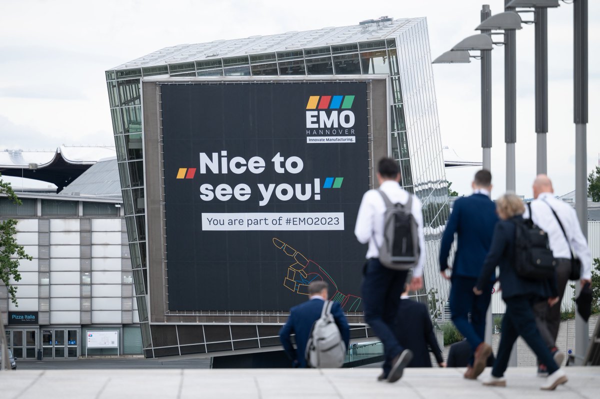 EMO HANNOVER | #EMO2023 (@emo_hannover) on Twitter photo Such a cloudy day 🌦️ How could you spend it better than in the halls of the world’s leading trade fair for production technology? Hurry up, #EMO2023 is only running today and tomorrow! Such a cloudy day 🌦️ How could you spend it better than in the halls of the world’s leading trade fair for production technology? Hurry up, #EMO2023 is only running today and tomorrow!