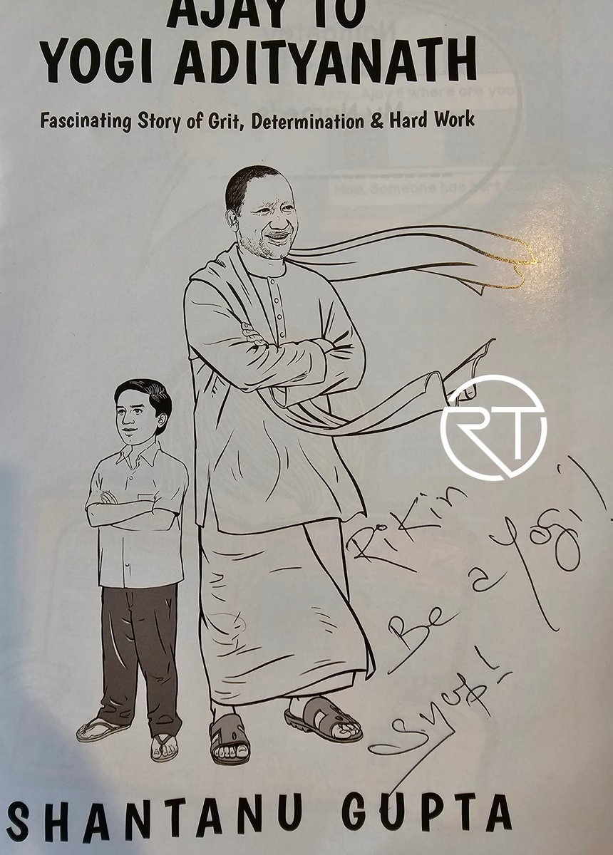 Rikins's tweet photo. At the event celebrating the book launch, I had a short conversation with Shantanu Gupta, the author of "Ajay to Yogi Adityanath."
He signed the book - with comments . . .  📷 "be a Yogi!!"
#SimplyRik #yogi #ShantanuGupta #Shantanu #AmishTripathi #beayogi #YogiAdityanath https://t.co/qVMU1Hvjfi