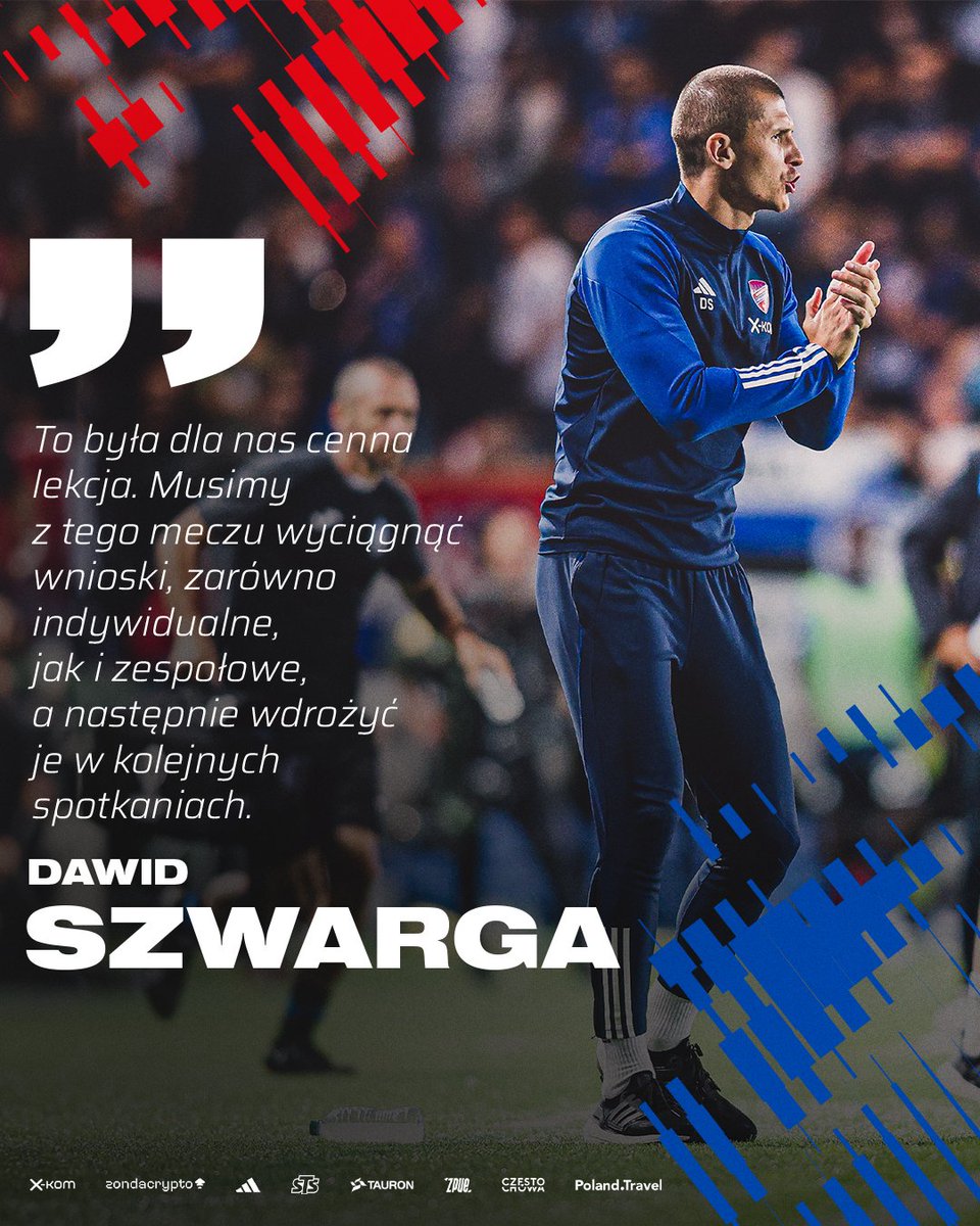 Rakow1921's tweet photo. 🗣 Trener Dawid Szwarga po naszym debiucie w Lidze Europy. 

Zapis konferencji 👉 https://t.co/NdolkuT35a

#ATARCZ | #UEL https://t.co/736V0ZJZ7s