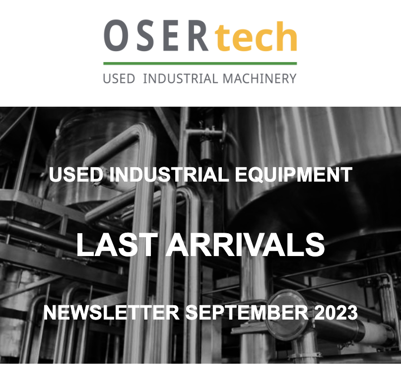 Osertech_indus's tweet photo. // NEWSLETTER SEPTEMBER 2023 // 

Nouvelles machines d'occasion disponibles / New used machines available 

-> Collette, Hosokawa, Krauss Maffei, Silverson, ...

More details : https://t.co/nrIT8P3X2k https://t.co/gmFi8RP3Dc