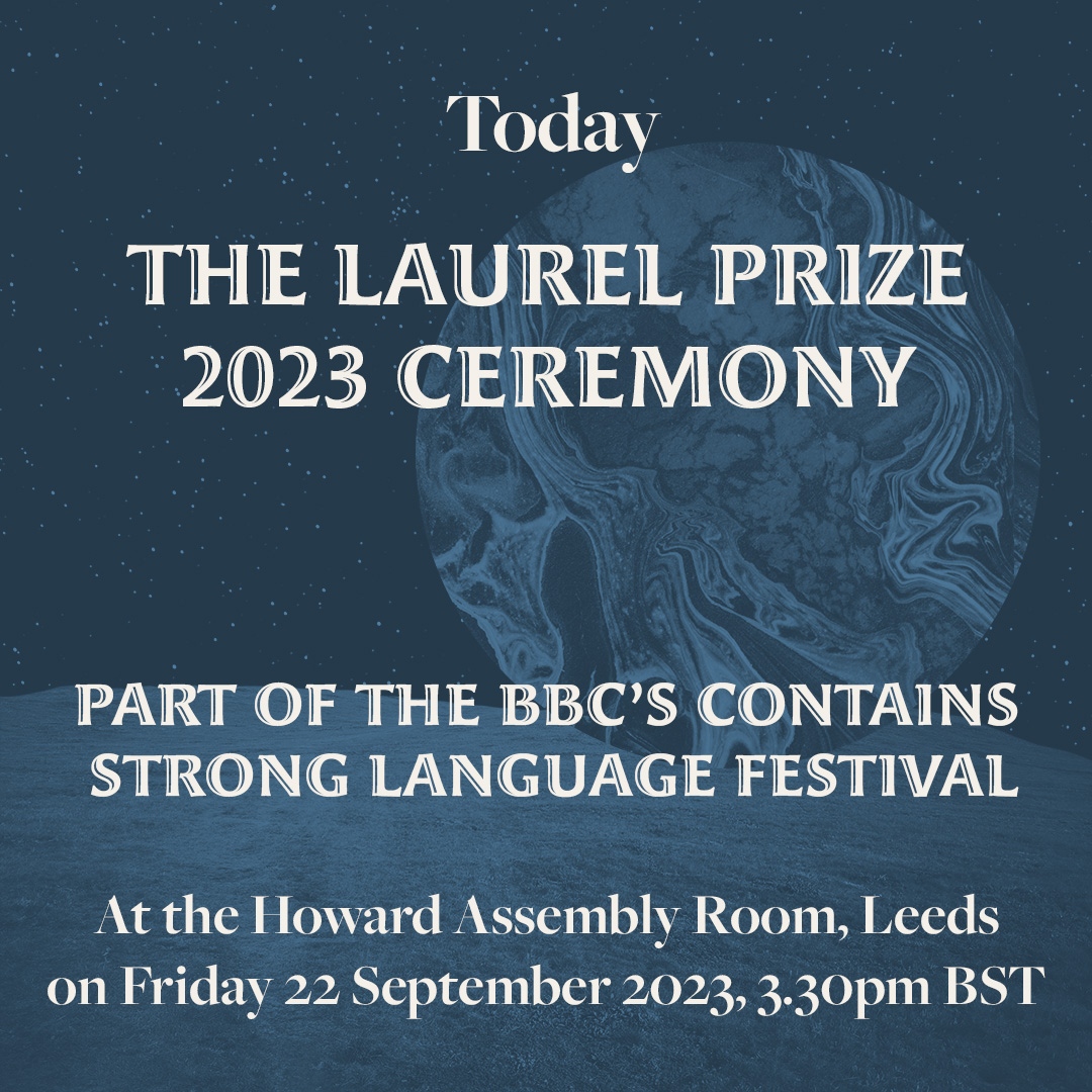 Today at 3.30 pm (BST)🚨⁠ Ceremony at the Howard Assembly Room, part of @bbccslfest. w/ Simon Armitage, @pascalepetitpoet, @reetacbbc. Readings: Liza Katz Duncan, @jorie_graham, @HRHopkins, ZaffarKunial, @YvonneReddick & some longlist! bit.ly/3r4FsNu