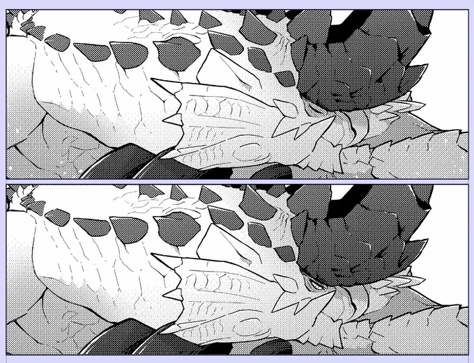 こんな感じの描き込み量で進めます 