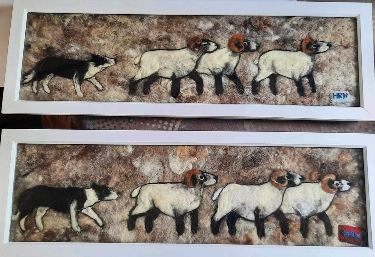 Amazing needle felted pictures, made in Pembrokeshire 📍🐏

#LetsBoxClever