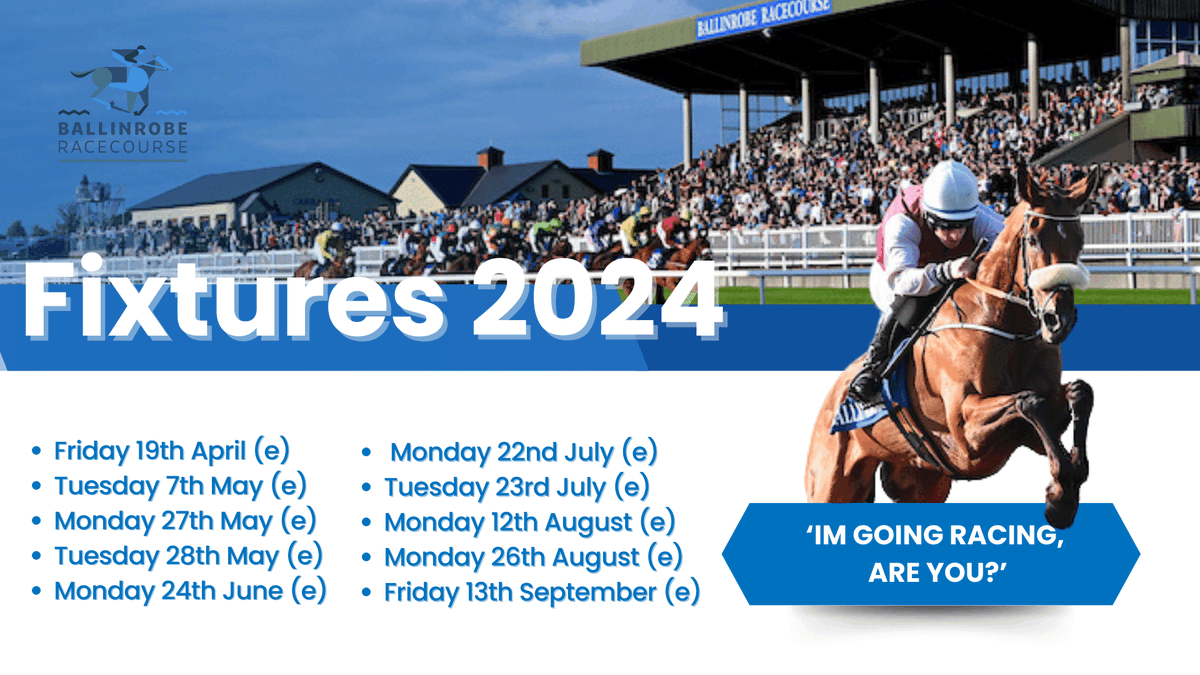 📌 Save The Dates 📌 📣 Our fixtures for 2024 have been announced! The planning has already commenced for 2024. Membership will go on sale on Wednesday 1st November 2023. Stay tuned on our social channels for updates 🏇