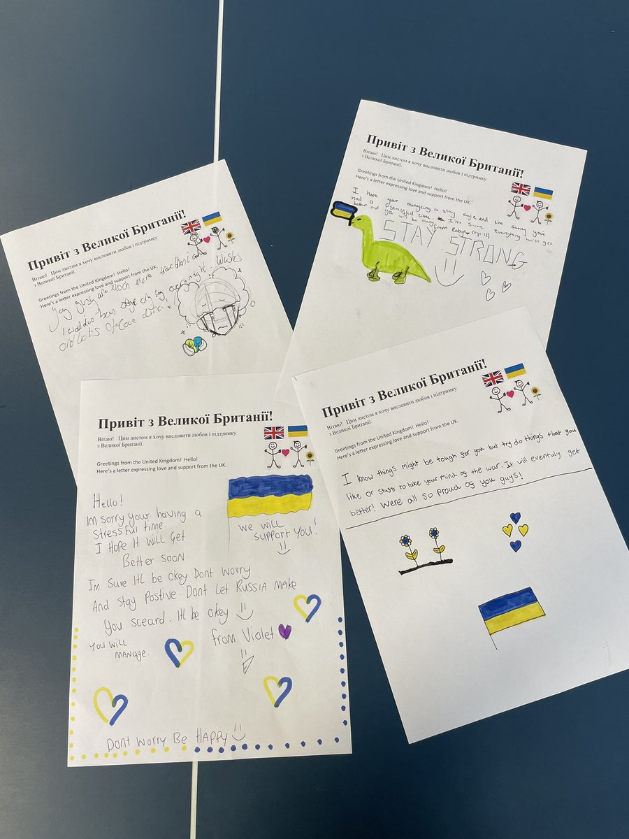 CHS_Magpie's tweet photo. In Citizenship this week, Our students wrote some lovely letters to people in Ukraine🇺🇦💙💛 https://t.co/ut3n1DpG11