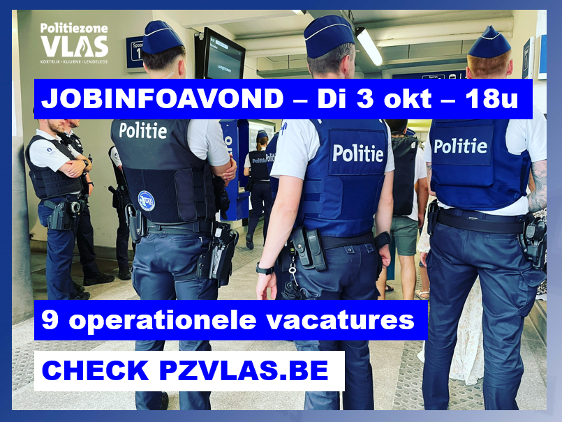 ❗️Werken bij #PZVLAS, dat is straf❗️Op dinsdag 3 oktober, om 18u, is er opnieuw onze JOBINFOAVOND, met deze keer 9 interessante operationele vacatures in de kijker. Een sterk aanbod, inschrijven is dus zeker de moeite 👮‍♂️ Wij kijken al uit naar jouw komst:  youtube.com/watch?v=dzgect…