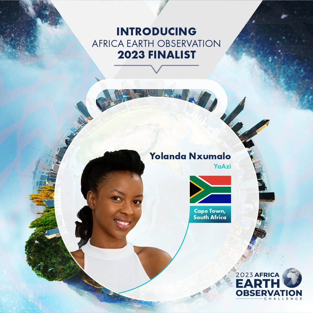 Meet Yolanda Nxumalo, a South African finalist in the #AEOC23. She's the Co-founder and CEO of YaAzi, using aerospace tech for real-world solutions in Africa, from agriculture to disaster management. 🚀🌍 #eodata #innovation #africa #spacetech #entrepreneur