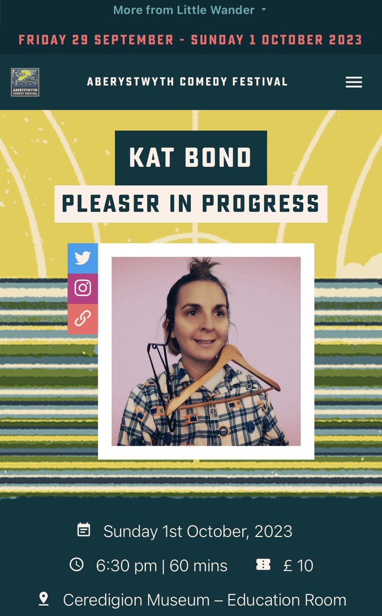 I’ll be at @AberComedyFest next Sunday. Come along if your there 💜 would love to see you! 

abercomedyfest.ticketsolve.com/ticketbooth/sh…