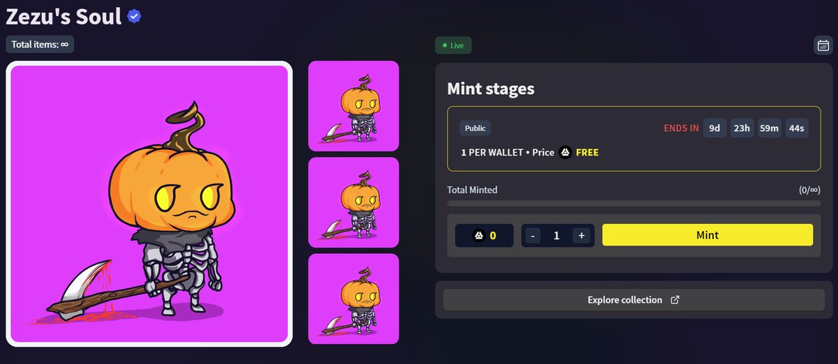 💥Boommmm

Introducing the "Zezu's Soul" NFT Collection, a window into <a href="/shardeum/">Shardeum</a> essence.

🌟This groundbreaking launchpad collection available exclusively on Zezu Marketplace.  

🚀Mint now: zezu.io/launchpad/zezu… 

👀 Drop your NFT image &amp; your wallet below.