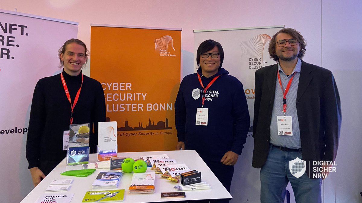 DIGITAL.SICHER.NRW (@digitalsicher) on Twitter photo Gemeinsam mit dem <a href="/CSCBonn/">Cyber Security Cluster Bonn e.V.</a> und der <a href="/BundesstadtBonn/">Bundesstadt Bonn</a> sind wir Teil der Internet Security Days. Unter dem diesjährigen Motto „Backup for tomorrow“ treffen jährlich IT-Sicherheitsexpert:innen auf Unternehmen. Danke für den Austausch 🗣️und den neuen Input 🧠.
<a href="/eco_de/">eco e.V.</a> #digitalsicher Gemeinsam mit dem <a href="/CSCBonn/">Cyber Security Cluster Bonn e.V.</a> und der <a href="/BundesstadtBonn/">Bundesstadt Bonn</a> sind wir Teil der Internet Security Days. Unter dem diesjährigen Motto „Backup for tomorrow“ treffen jährlich IT-Sicherheitsexpert:innen auf Unternehmen. Danke für den Austausch 🗣️und den neuen Input 🧠.
<a href="/eco_de/">eco e.V.</a> #digitalsicher