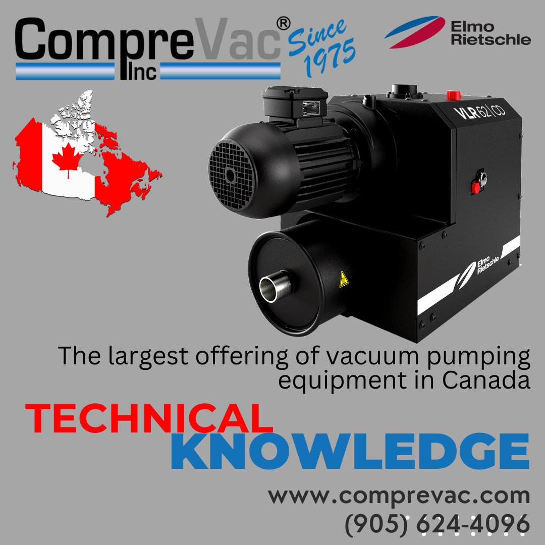 ComprevacInc's tweet image. CompreVac has been selling vacuum pumps since 1975 and we know a thing or two about what you need and why you need it.  From regenerative blowers, rotary vane, rotary claw, rotary screw of PD blowers we have what you need and when you need it.  #comprevac #vacuumpump