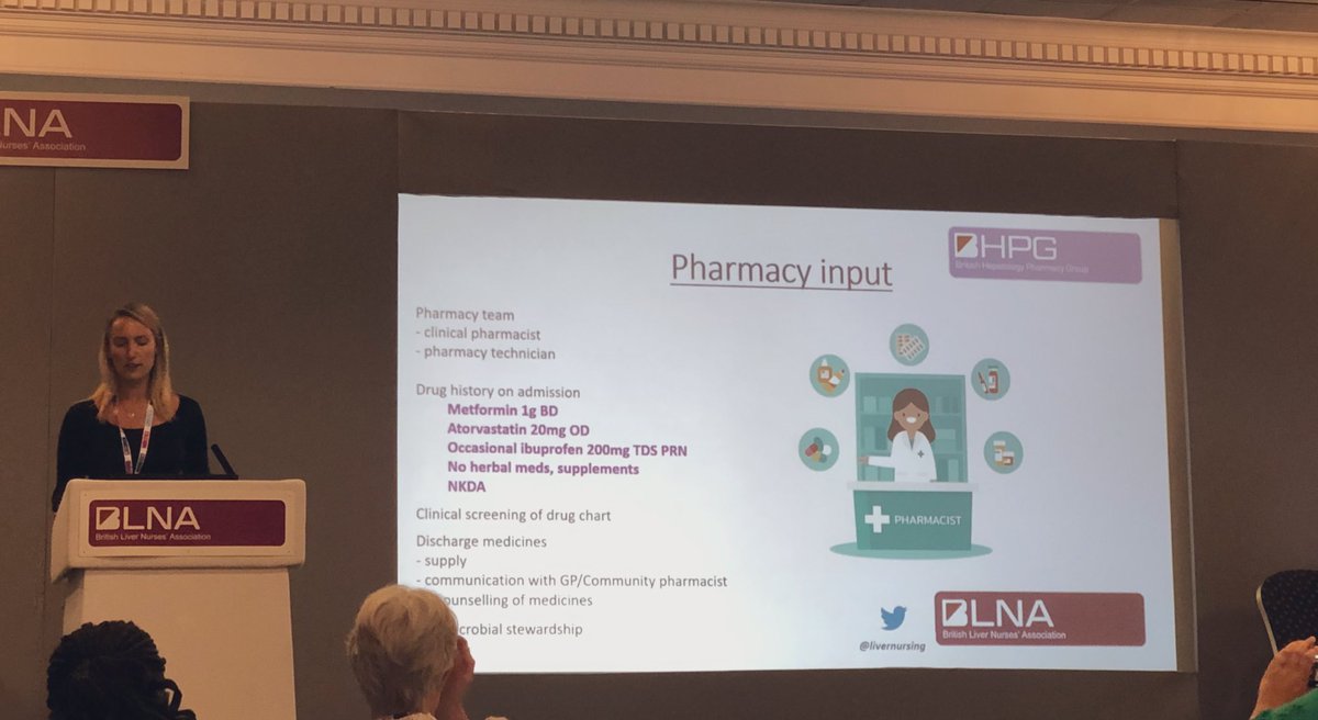 fatemajessa's tweet photo. Fab talk by @h_boothman discussing pharmaceutical management of patients with liver disease at #BLNA @BASLedu #BASL2023 @heppharm https://t.co/O9DdNyCRaM