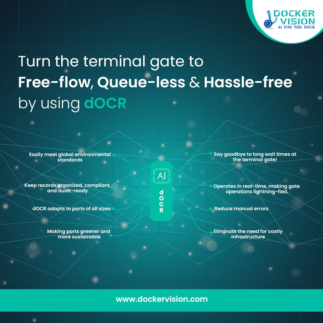 docker_vision's tweet photo. Are you tired of the endless queues at your terminal gate? Do delays and inefficiencies in cargo handling operations keep you up at night? 

🚢 Transform Your Terminal Gate into a Free-Flow, Queue-Less, and Hassle-Free Experience 🚢

Contact https://t.co/2Z0C8Bb6N8

#SmartPorts https://t.co/wOPn9ztVCY