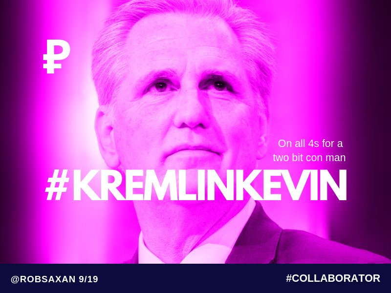 robsaxan's tweet photo. UnAmerican  #maga #TraitorsSupportTraitorTrump #KremlinKevin Why are the @gop helping #Putin? #morningjoe. Kevin is on all 4s for a two bit con man who wipes his ass with our constitution. #fuckKevin #fucktrump you're no Patriot Kevin you're just pathetic! #gopbetrayedAmerica https://t.co/OLJQsFcnyH
