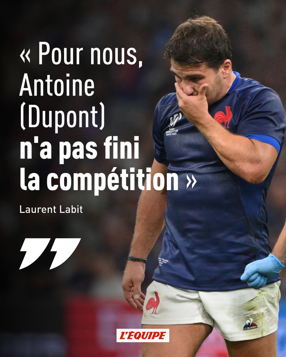 Victime d'une fracture maxillo-zygomatique, Antoine Dupont devra passer de nouveaux examens pour être totalement fixé sur la suite de sa compétition. Laurent Labit, l'entraîneur de l'attaque, veut encore y croire en attendant l'avis d'un spécialiste. ow.ly/nr6w50POxuL