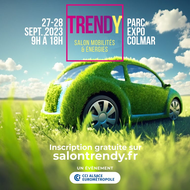 Vous êtes un #pro ou une #collterr de la <a href="/regiongrandest/">Région Grand Est</a>❓
Vous souhaitez passer à l'électrique et consommer moins❓

👉Rendez-vous au salon TRENDY à Colmar pour en savoir plus sur la solution "Recharge Intelligente Grand Est" 
👉recharge-intelligente-grand-est.fr