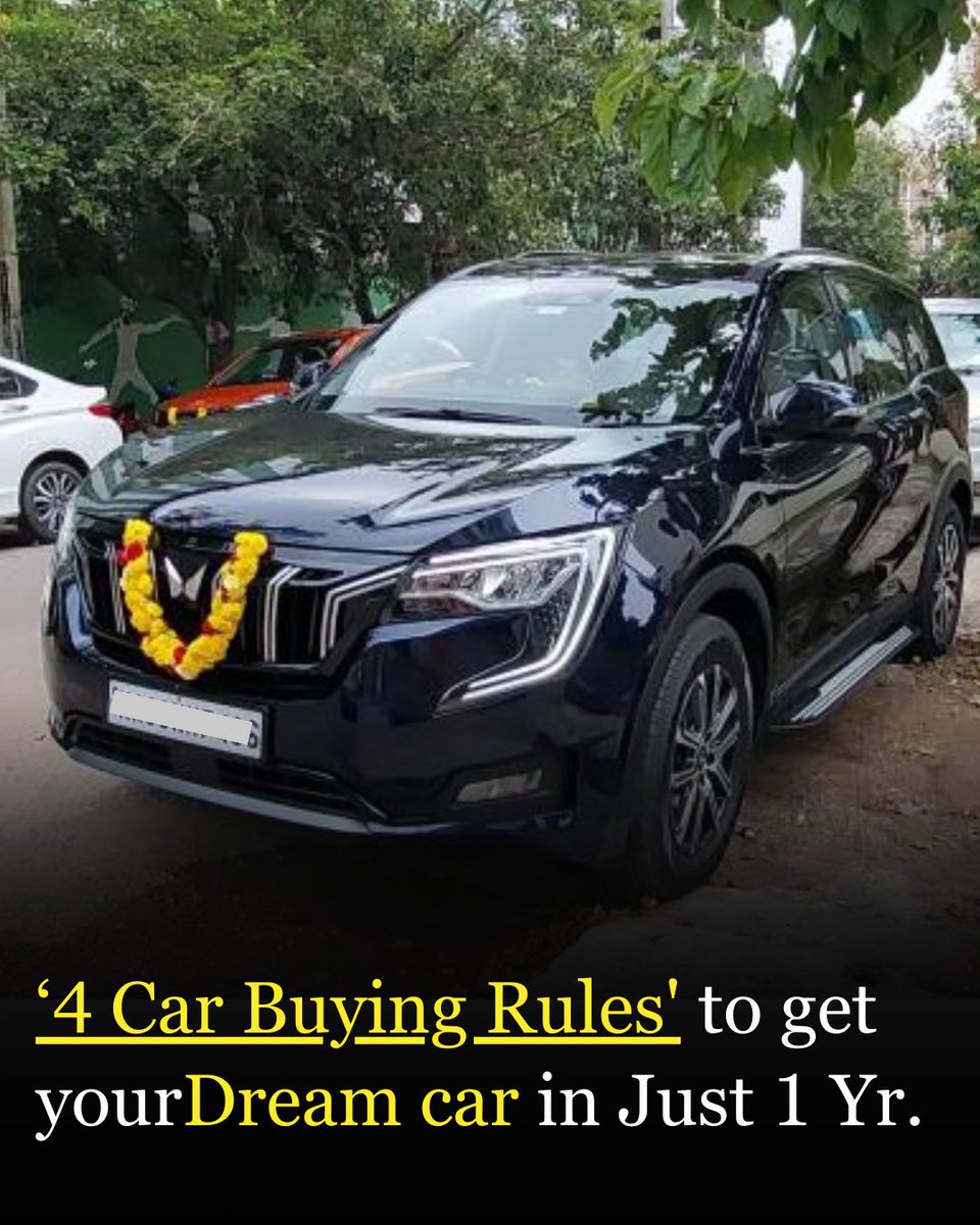 themukulagrawal's tweet photo. What if I tell you You can buy your😍
'Dream #Car'  without financial burden?

Follow these 4 'Car Buying Rules' to get your 1st #Dream car in Just 1 Year.

A Thread ⬇️ ...

#car #moneyrule #finance #salary https://t.co/v0LVh3rtBf
