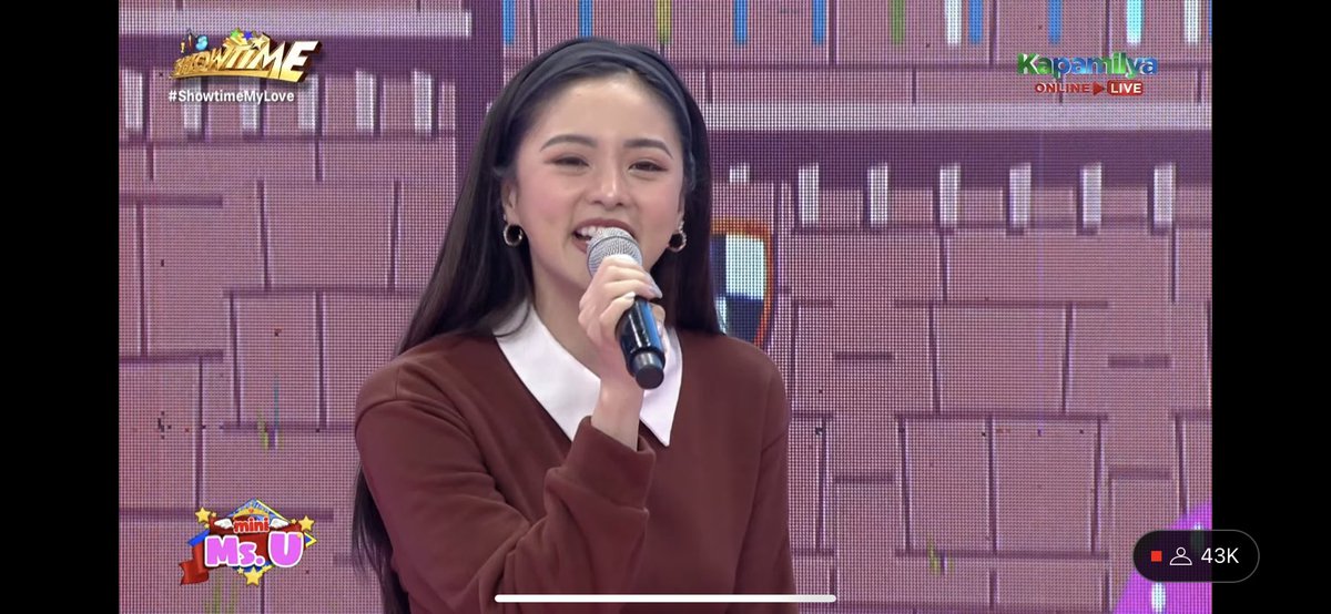 _danielyap's tweet image. #ShowtimeMyLove 

Kim Chiu on Mini Miss U segment
#MiniMsU | @prinsesachinita