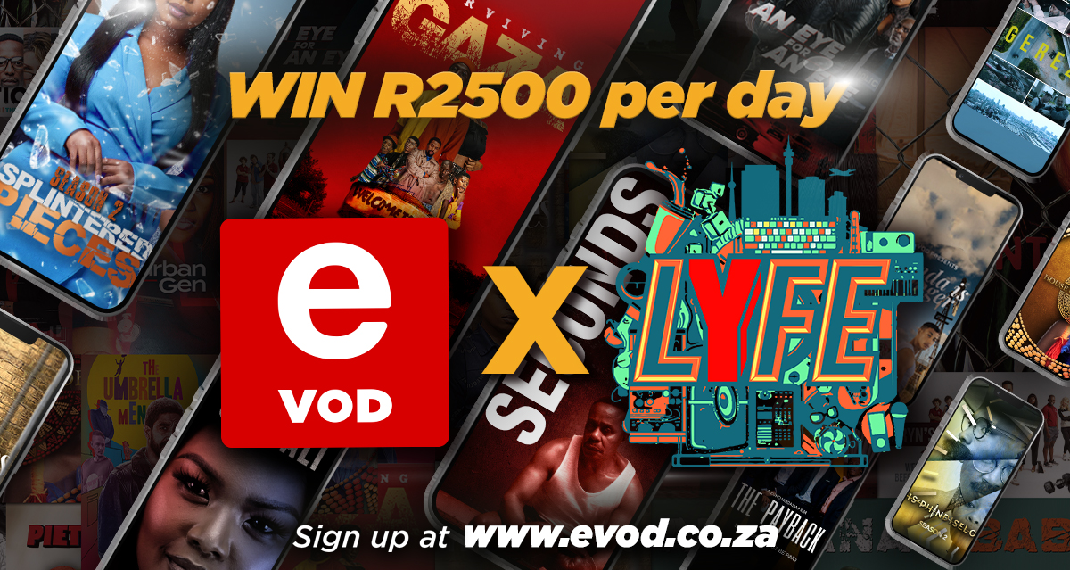WIN R2500 with #LYFE x <a href="/eVOD_sa/">eVOD</a>!

Step 1: Download the eVOD app and sign up 📲
Step 2: Take a screenshot of your fave show you're watching on the app and post it using #eVOD + tag <a href="/Yfm/">Y</a>

Ayanda MVP could be calling you to tell us why your show is a must-watch! 👀