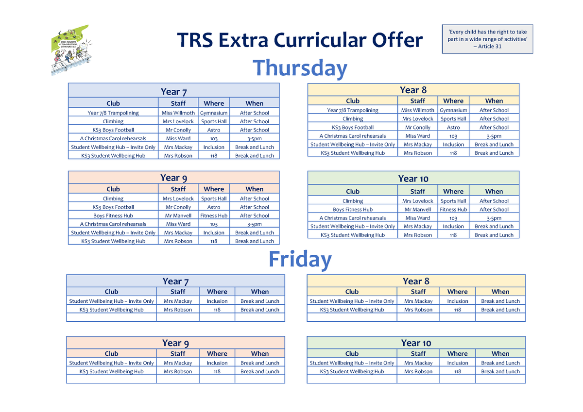 Don't forget to check our latest Extra-Curricular offer, now updated on our website - why not try something new? theregisschool.co.uk/school-life/ex…