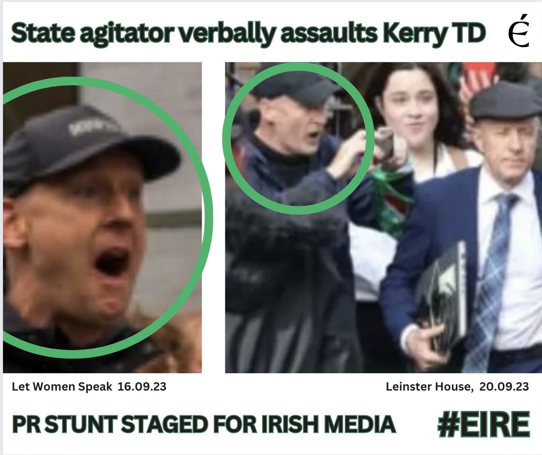 🇮🇪 LEINSTER HOUSE PR STUNT 🇮🇪

State agitator verbally assaults Kerry TD.

Kerry TD likens it to death of MP Jo Cox (RIP).

Time to get to the bottom of this staged PR stunt designed to ban regime criticism.

#EIRE #IrelandBelongsToTheIrish #jocox

Man Identified by @Caoimhinn55