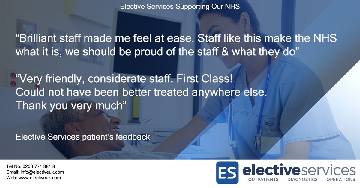 Feel good Friday, excellent feedback from some of our #Cardiology services. #feelgoodfriday #nhs #insourcing #patientfeedback