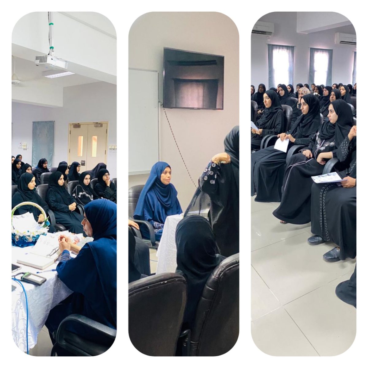 Laser83558729's tweet photo. نفذت المعلمة الأولى الاستاذة ليلى المزروعي بالتعاون مع معلمات المجال الثاني  اللقاء الأول مع  أمهات الطلبة لشرح مبادرات ومشاريع المجال الثاني والتحدث عن الأساسيات المهمة في المادة وتم طرح بعض المناقشات والإستفسارات من قبل الأمهات وتم الإجابة على استفسارات الأمهات https://t.co/8NADzlo47O