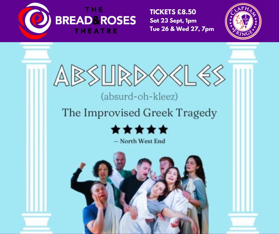 absurdocles's tweet photo. 🏛️Last night’s show

Natalie, a train driver, faced her father's disapproval, considered murder, but ended up sleeping with him.

We saw the first ever influencer - she commuted on trains for fun.

Nxt show @ClaphamFringe

https://t.co/6XwnnepN0b
#ImprovisedComedy #GreekTragedy https://t.co/bpbQRJmcdv
