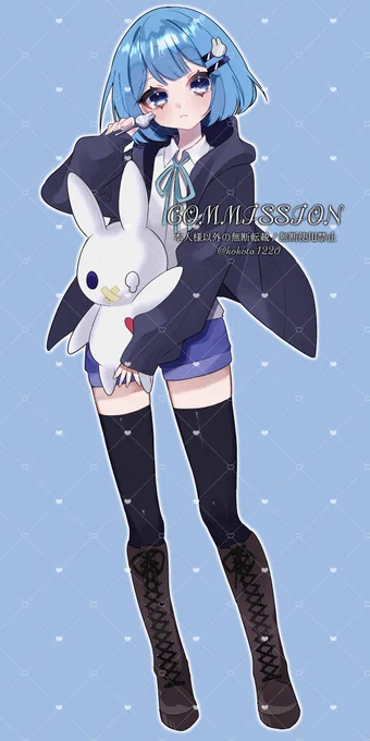 こちら簡易立ち絵のご依頼でしたお顔とっても可愛く描けましたタップ推薦 #Commission 