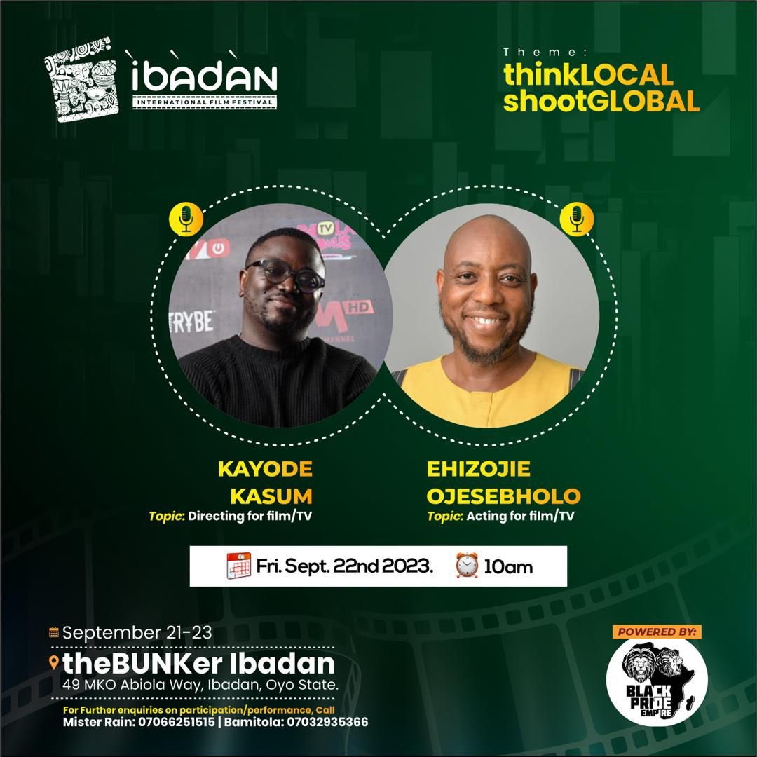 Official_IIFF's tweet photo. Starting our Day - 2 for today is a Worksop on Directing for film/Tv & Acting for Film/Tv.
Join us on this incredible journey 🎥✨
#iiff2023 #iiff #ibadaninternationalfilmfestival
#thinkLocalshootGlobal https://t.co/lRmjoGK7AB